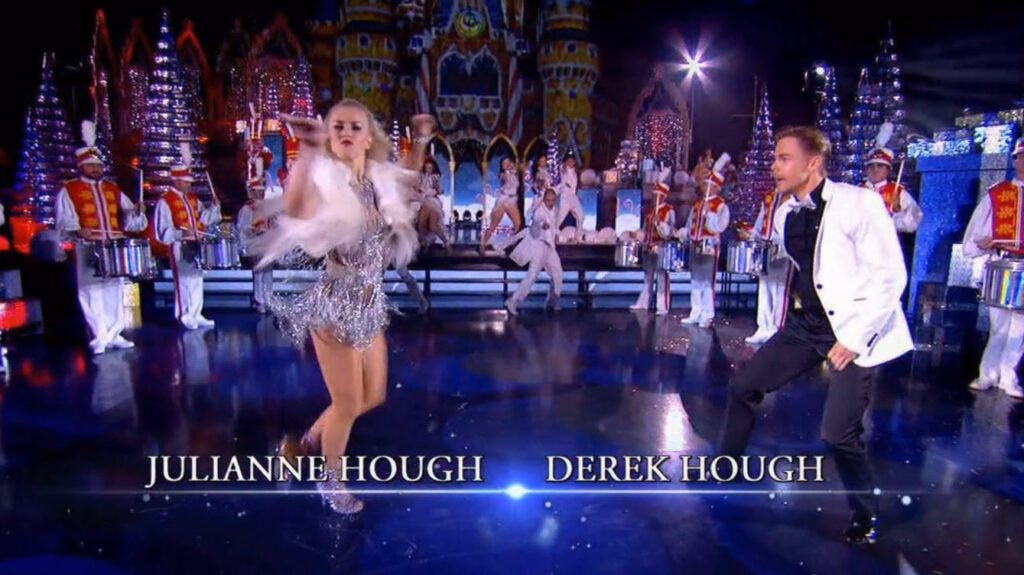 Celebrate the 2016 Disney Parks Magical Holiday Celebration with Julianne and Derek Hough, featuring top musical acts, festive performances, and Disney holiday magic.