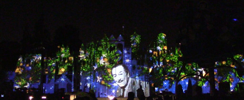Disneyland Forever Fireworks It's a Small World Projections SamsDisneyDiary