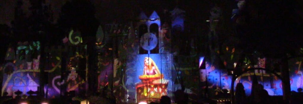 Disneyland Forever Fireworks It's a Small World Projections SamsDisneyDiary