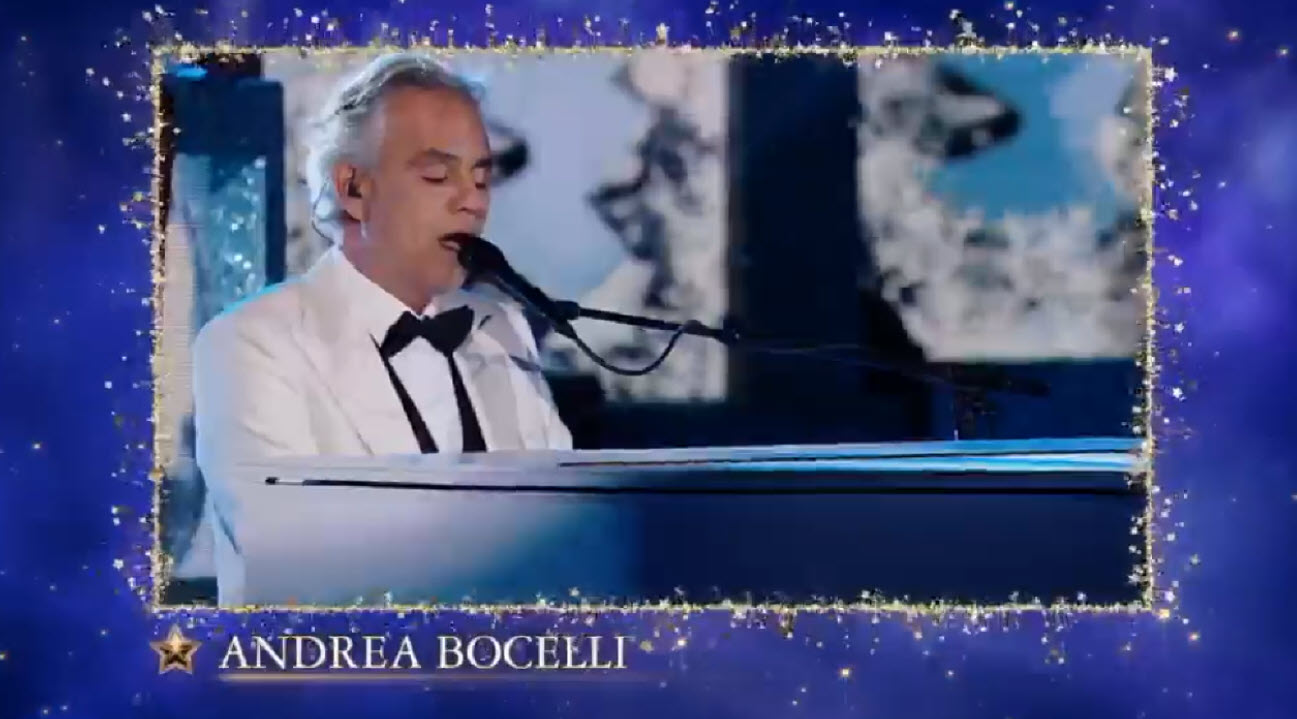 • Andrea Bocelli lends his voice to a rendition of “White Christmas” (2018)