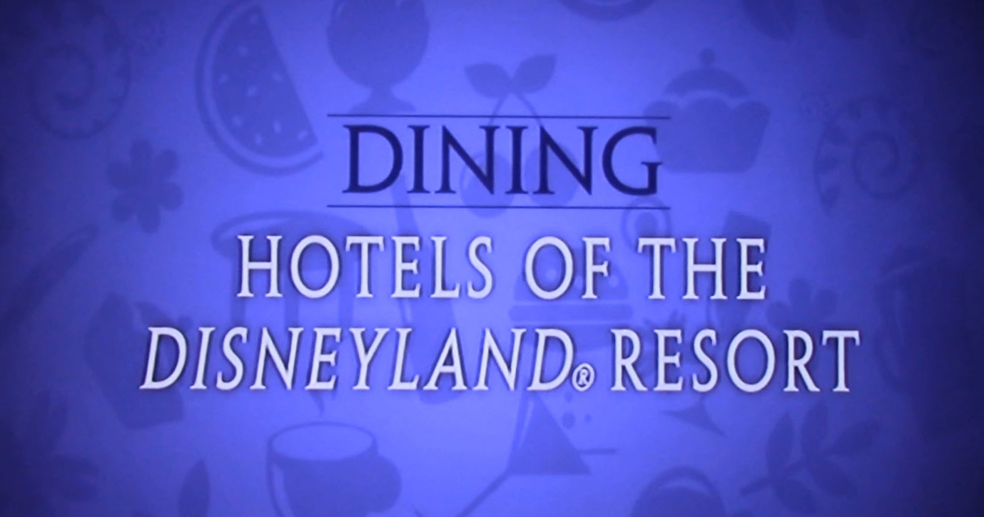 Disneyland Dining Guide Disneyland Resort TV (2017)