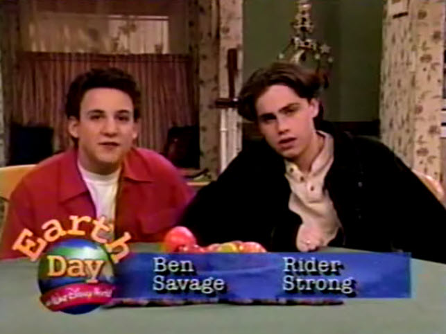 The Disney Channel Special: Earth Day at Walt Disney World (1996) Ben Savage and Rider Strong