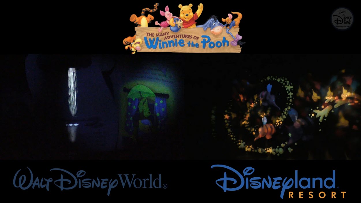 The Many Adventures of Winnie the Pooh (Disneyland vs Walt Disney World) Side by Side