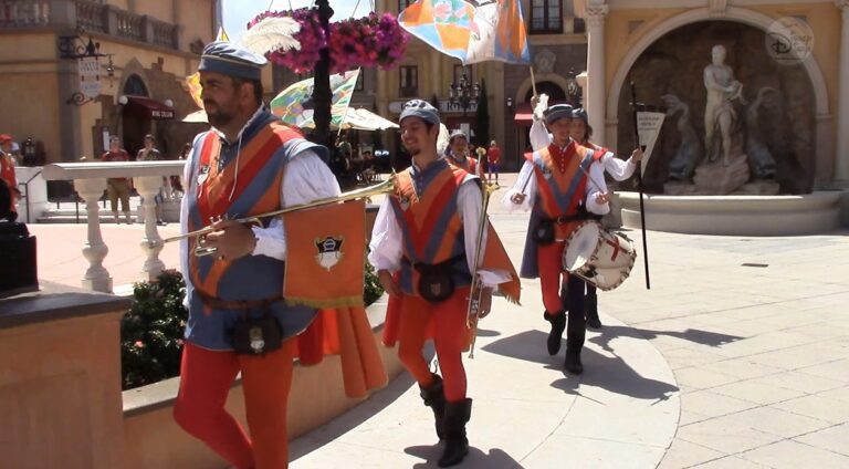 Spandellatori de sandselpocro (Epcots Italian Flag Throwing Troupe) 2015