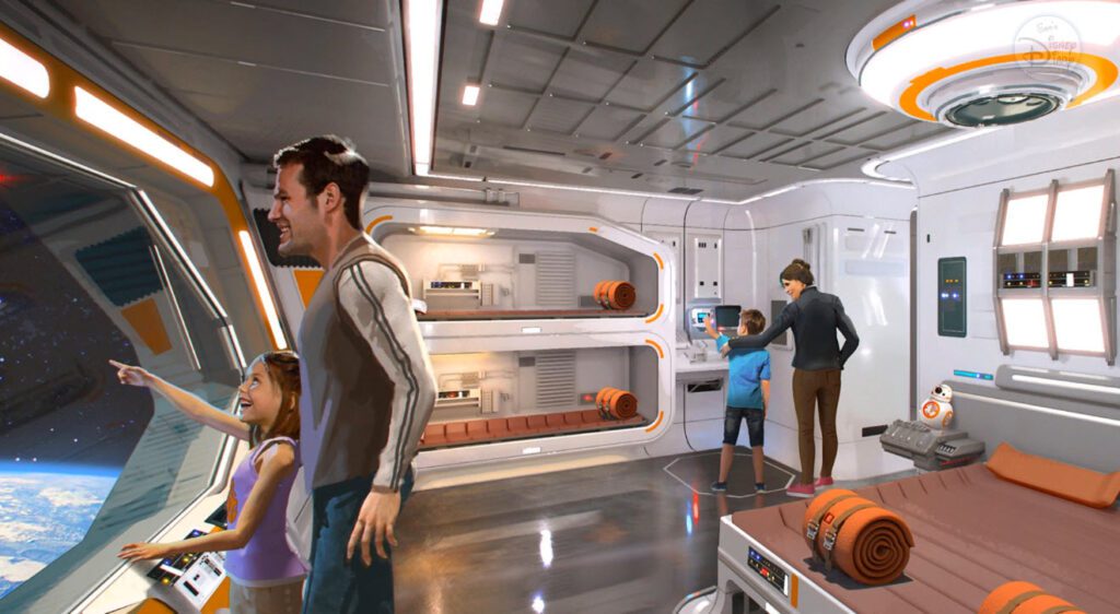 Star Wars Galactic Starcruiser Concept Art Cabin