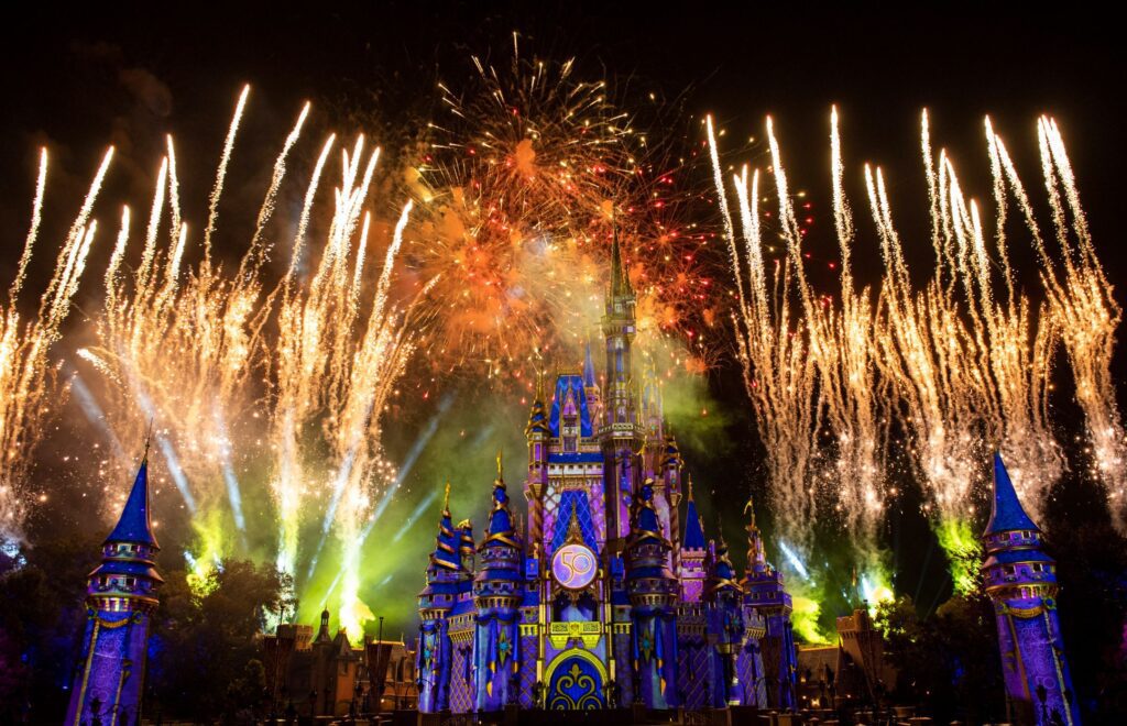 Walt Disney World 50th Anniversary | Disney Enchantment | Disney Parks | Magic Kingdom | Fireworks