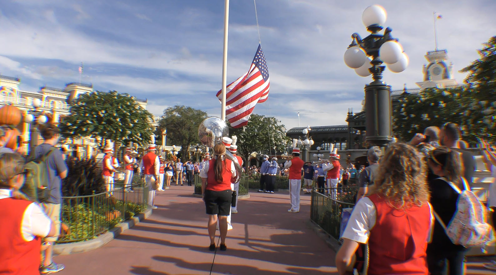 Walt Disney World 50th Anniversary | Flag Retreat Ceremony | October 1, 2021 | Magic Kingdom