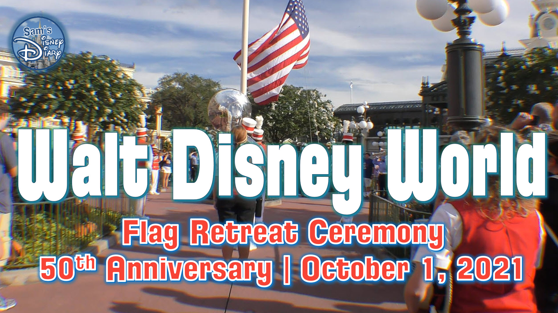 Walt Disney World 50th Anniversary | Flag Retreat Ceremony | October 1, 2021 | Magic Kingdom