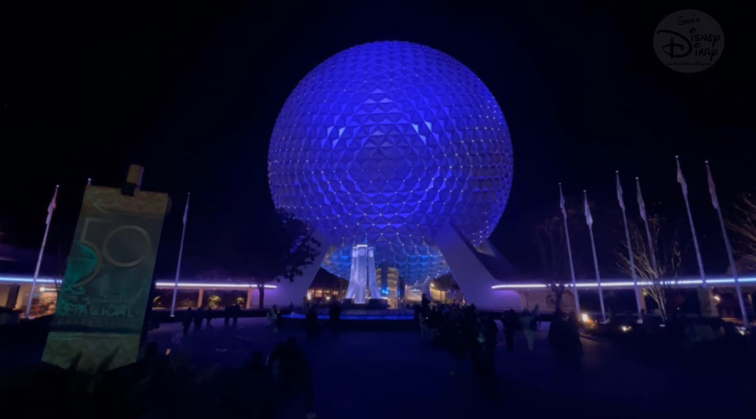 Spaceship Earth Loop | Walt Disney World | Epcot Festival of the Arts 2022 | Background Loop Rainbow