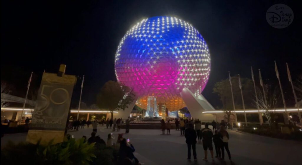 Spaceship Earth Loop | Walt Disney World | Epcot Festival of the Arts 2022 | Background Loop Rainbow