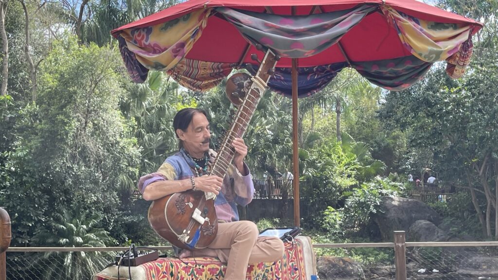 The simmering sounds of traditional Indian melodies performed by Chakranadi on the sitar, a 19 sitar interment with moveable frets, dating back to the days of the Maharaja and the beliefs that Music and Nature are deeply connected, and each note of the musical scale originated with a different animal, Chakranadi performs Celebration, Cashmere Express, LeapFrog, late for the moon.