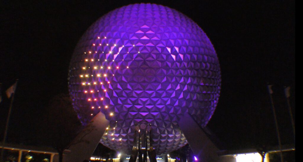 Spaceship Earth Background Loop | Walt Disney World Epcot Flower and Garden 2022 | Colors of the Wind