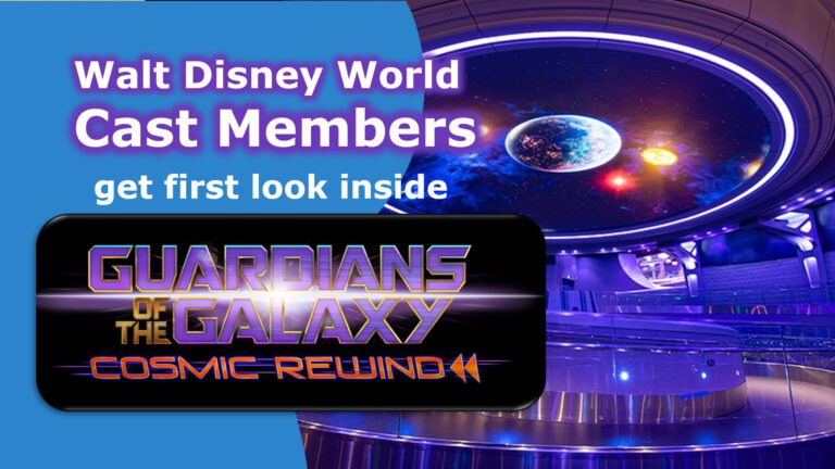 Walt Disney World Cast Members Get first look Inside Guardians of the Galaxy Cosmic Rewind