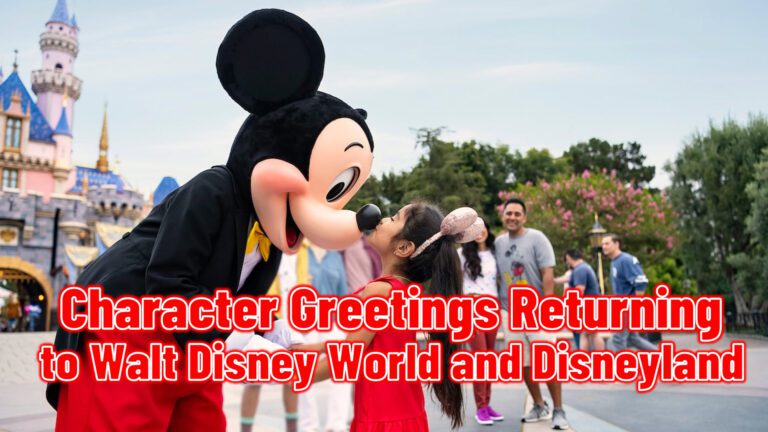 Character Greeting Returning to Walt Disney World and Disneyland