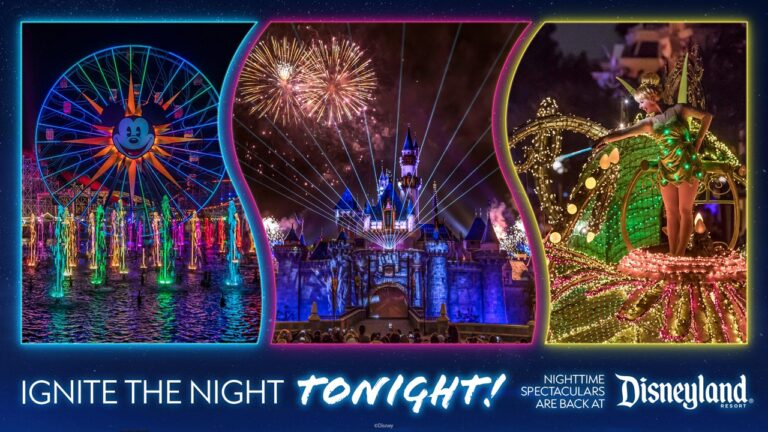 Night time Entertainment returns to Disneyland TONIGHT April 22, 2022