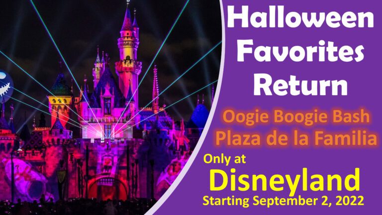 Halloween Time is Back! Oogie Boogie Bash and Plaza de la Familia Return to Disneyland September 2, 2022