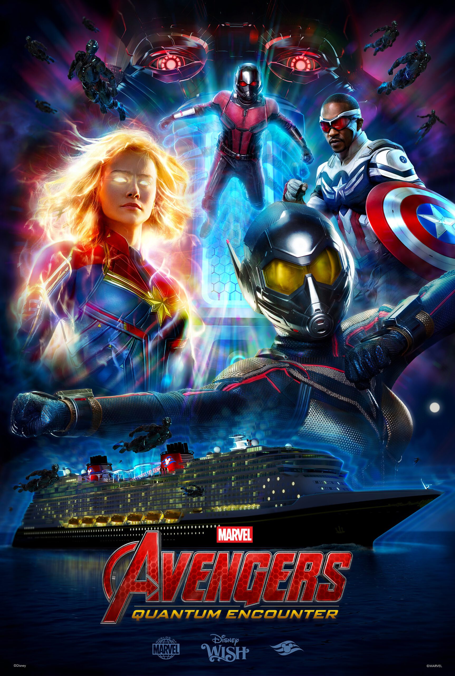 Disney Wish Worlds of Marvel Poster