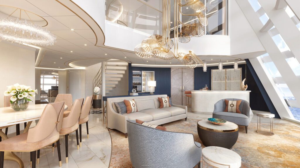 Disney Wish Tower Suite Living Room