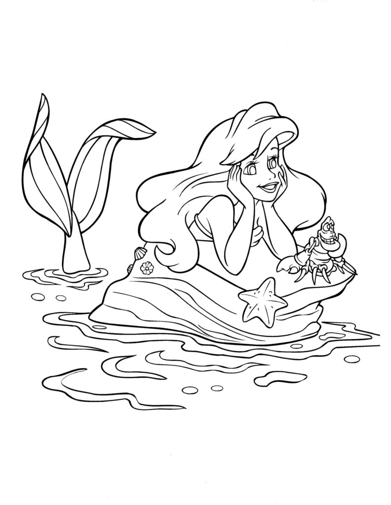 Disney Coloring Pages – Little Mermaid