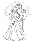 Disney Coloring Pages – Ariel and Eric