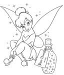 Disney Coloring Pages – Tinkerbell and Pixi Dust