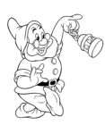 Disney Coloring Pages – Snowwhite and the Seven Dwarfs - Doc