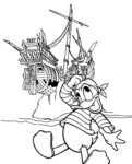 Disney Coloring Pages – Pirate Donald Duck