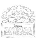 Disney Coloring Pages – Animal Kingdom Logo