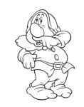 Disney Coloring Pages – Snow White and the Seven Dwarfs - Sneezy