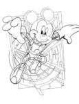 Disney Coloring Pages – Mickey in Space