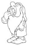 Disney Coloring Pages – Snow White and the Seven Dwarfs - Sleepy