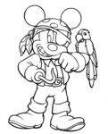 Disney Coloring Pages – Pirate MIckey