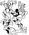 Disney Coloring Pages – Mickey and Gang