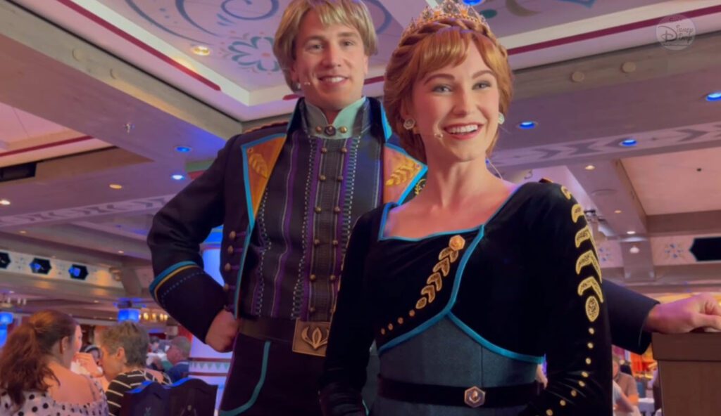 Arendelle A Frozen Dining Adventure aboard the Disney Wish Full Show Queen Anna and Kristoff