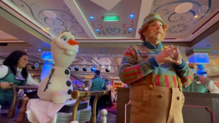 Arendelle A Frozen Dining Adventure aboard the Disney Wish Full Show OLAF