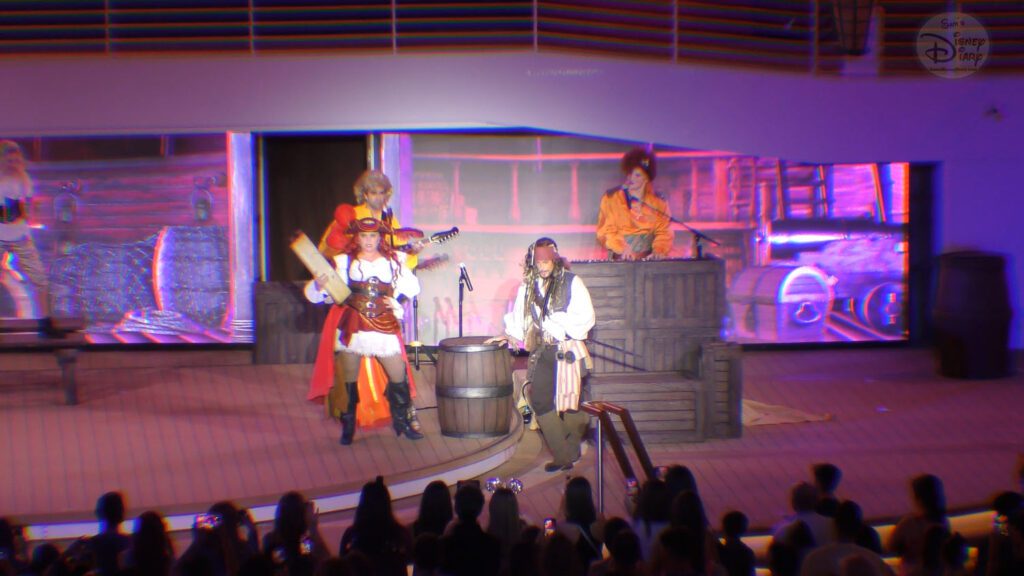 Pirate Rockin' Parlay Party | Disney Wish | Pirate Night at sea | Disney Cruise Lines | Big Red