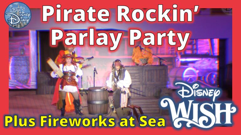 Pirate Rockin' Parlay Party | Disney Wish | Pirate Night at sea | Disney Cruise Lines | Big Red