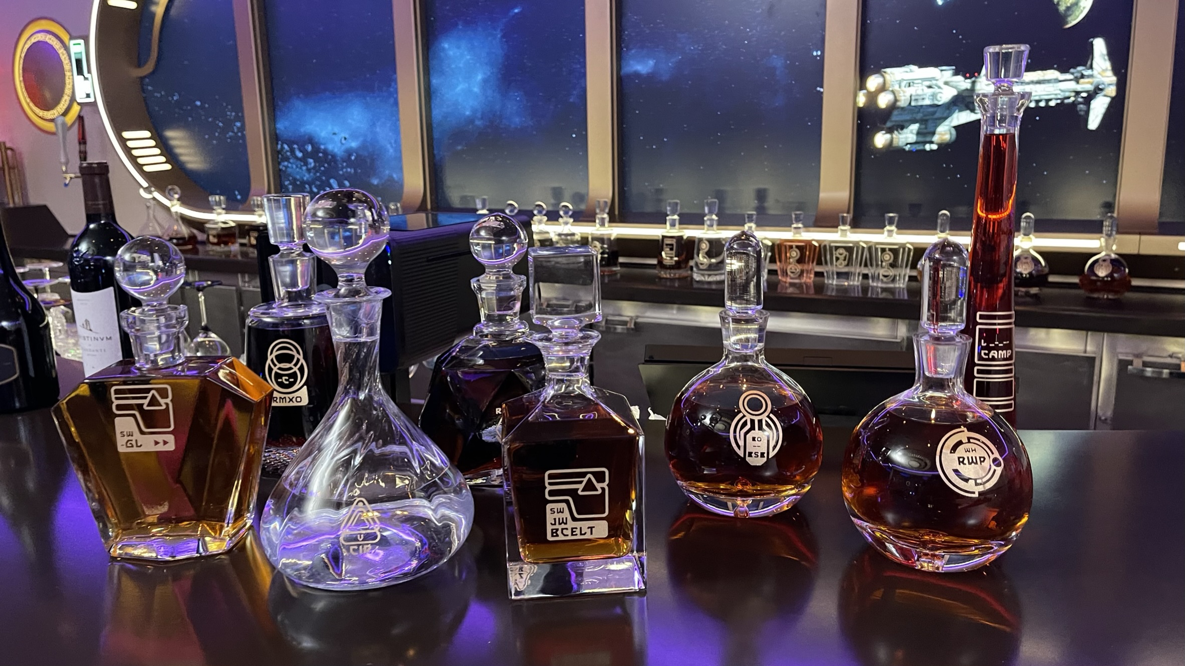The Disney Wish | Star Wars Hyperspace Lounge | Collection of Star Wars Inspired drink vessels