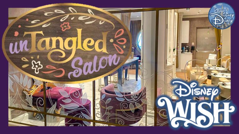 Disney Wish | unTangled Salon | Adult Spaces | Disney Cruise Lines | Walk Through