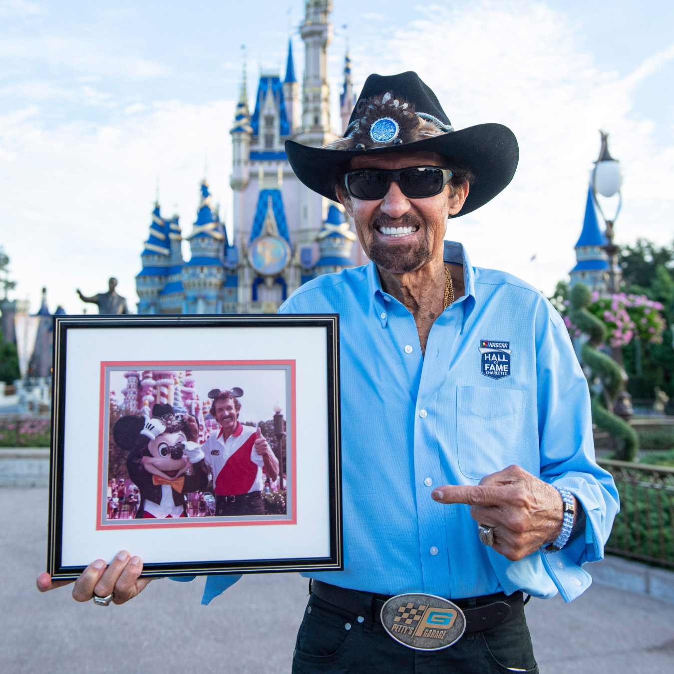 NASCAR Legend Richard Petty Shares Iconic Moment With Mickey Mouse