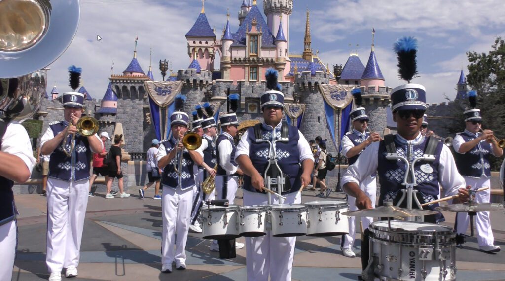 Disneyland Band at Sleeping Beauty Castle