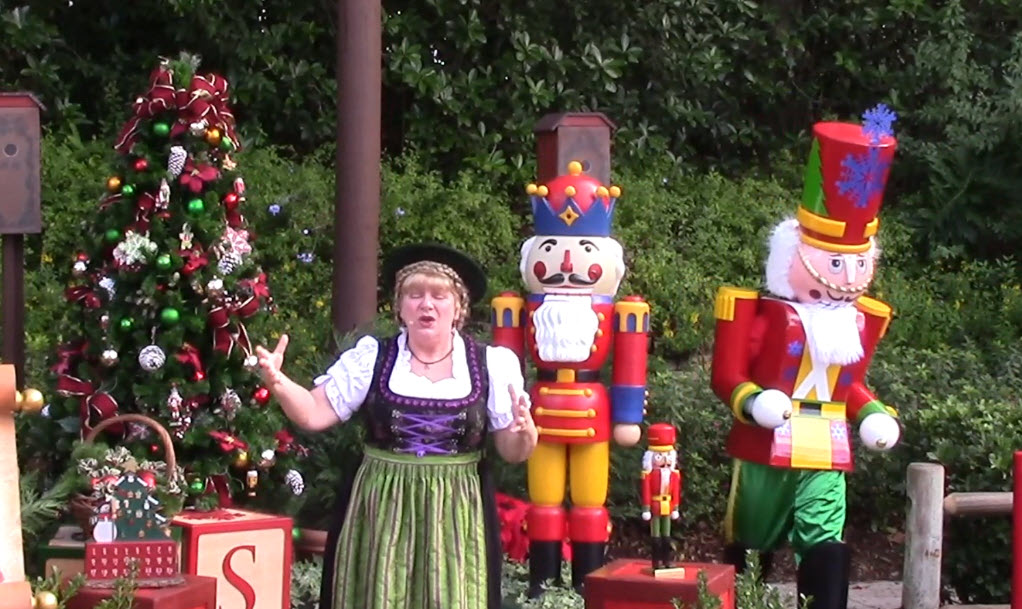 Epcot Holidays Around the World | Germany | Helga | Advent | Christmas Tree | Nutcracker | 2015