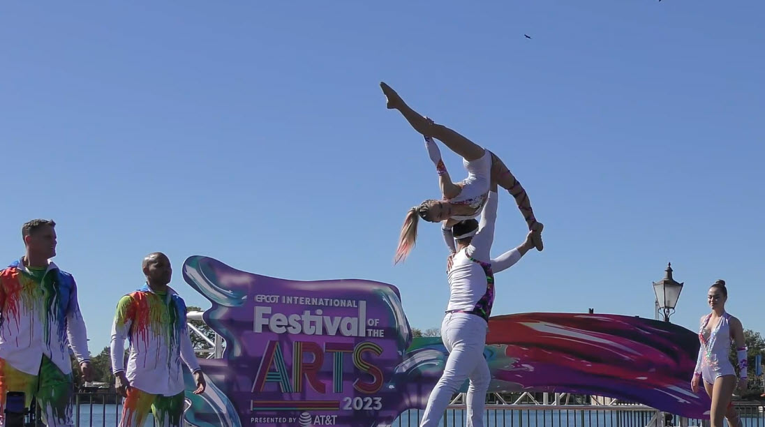 Epcot Festival of the Arts 2023: Art Defying Gravity Performance Art