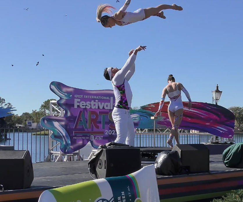 Epcot Festival of the Arts 2023: Art Defying Gravity Performance Art