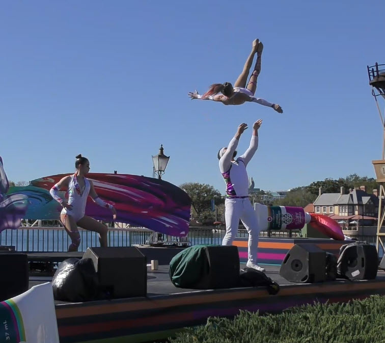 Epcot Festival of the Arts 2023: Art Defying Gravity Performance Art