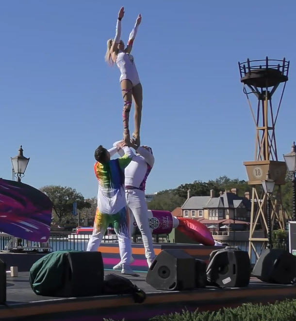 Epcot Festival of the Arts 2023: Art Defying Gravity Performance Art