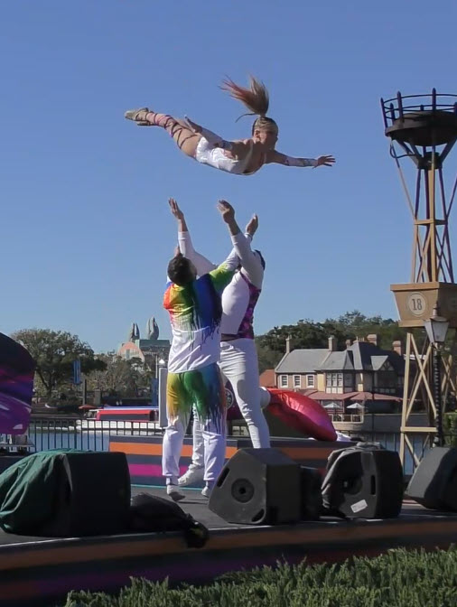 Epcot Festival of the Arts 2023: Art Defying Gravity Performance Art