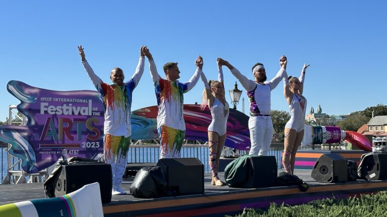 Epcot Festival of the Arts 2023: Art Defying Gravity Performance Art