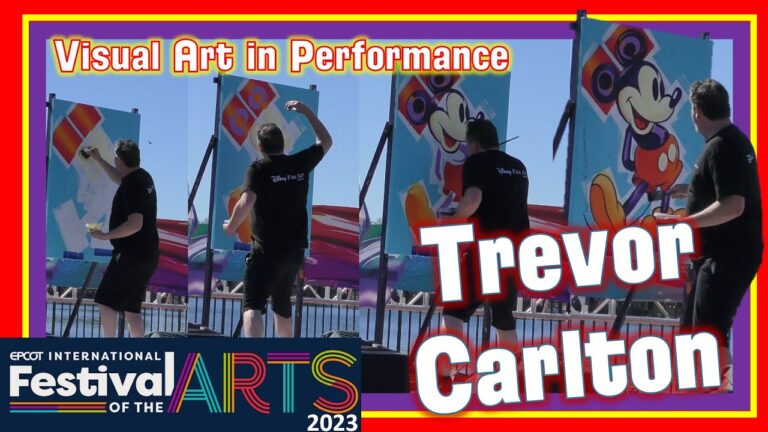 Trevor Carlton Disney Art in Performance | Epcot Festival of the Arts 2023 | Walt Disney World