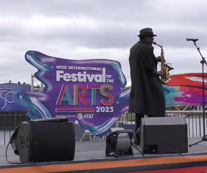 Don Black and His Sax at the 2023 Epcot international festival of the Arts.